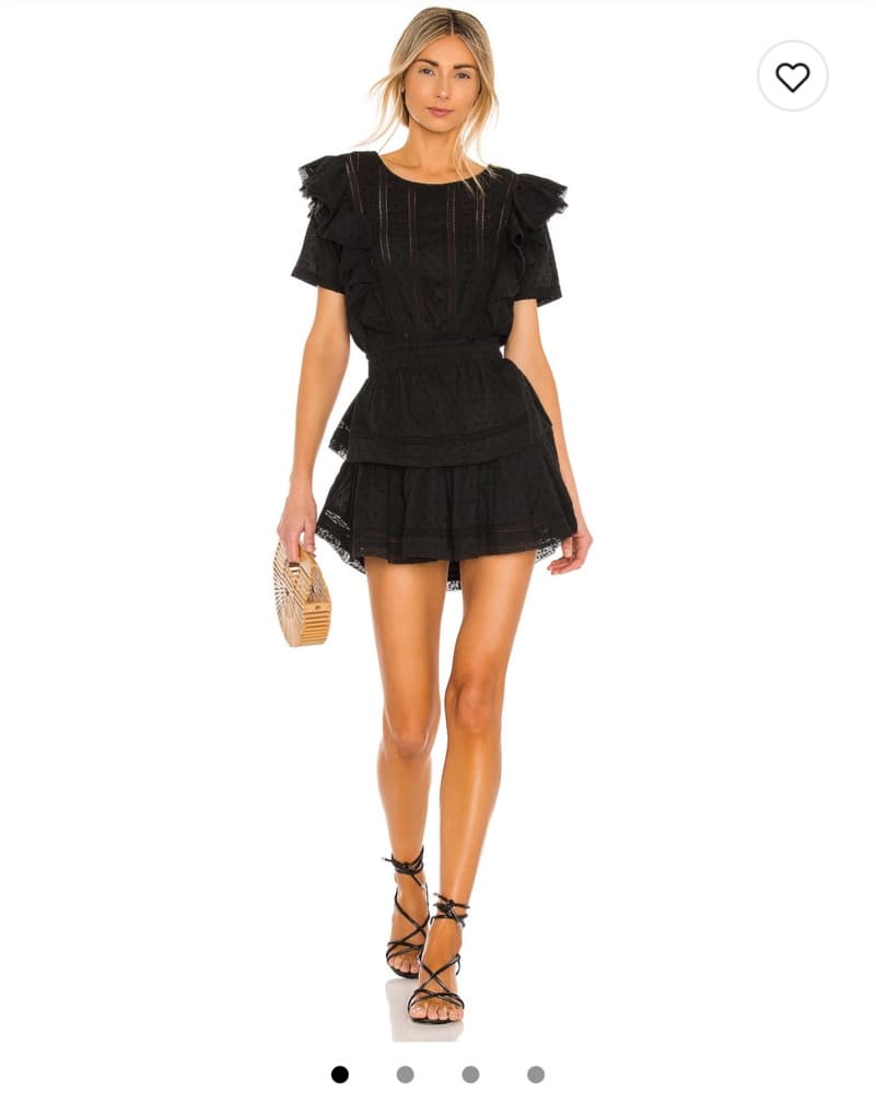 Black natasha Love Shack Fancy Dress - Image 1