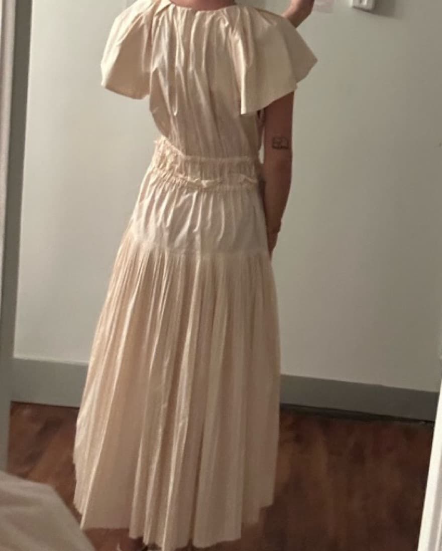 Ulla Johnson Blush Pink Pleated Dress - Image 4
