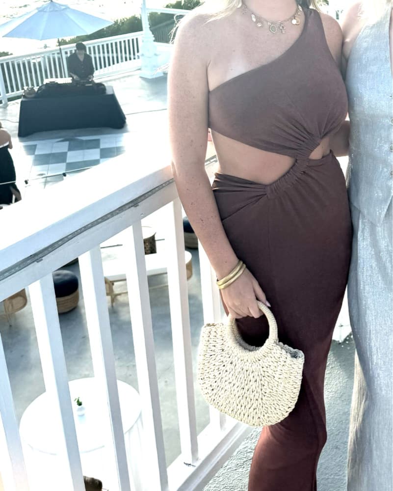 Elegant One-Shoulder Maxi Dress - Image 1