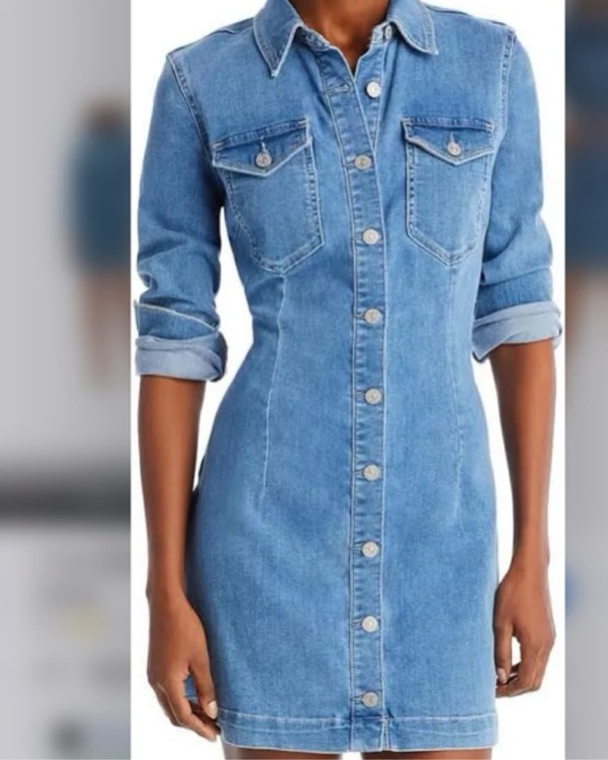 Denim mini Dress - Image 1