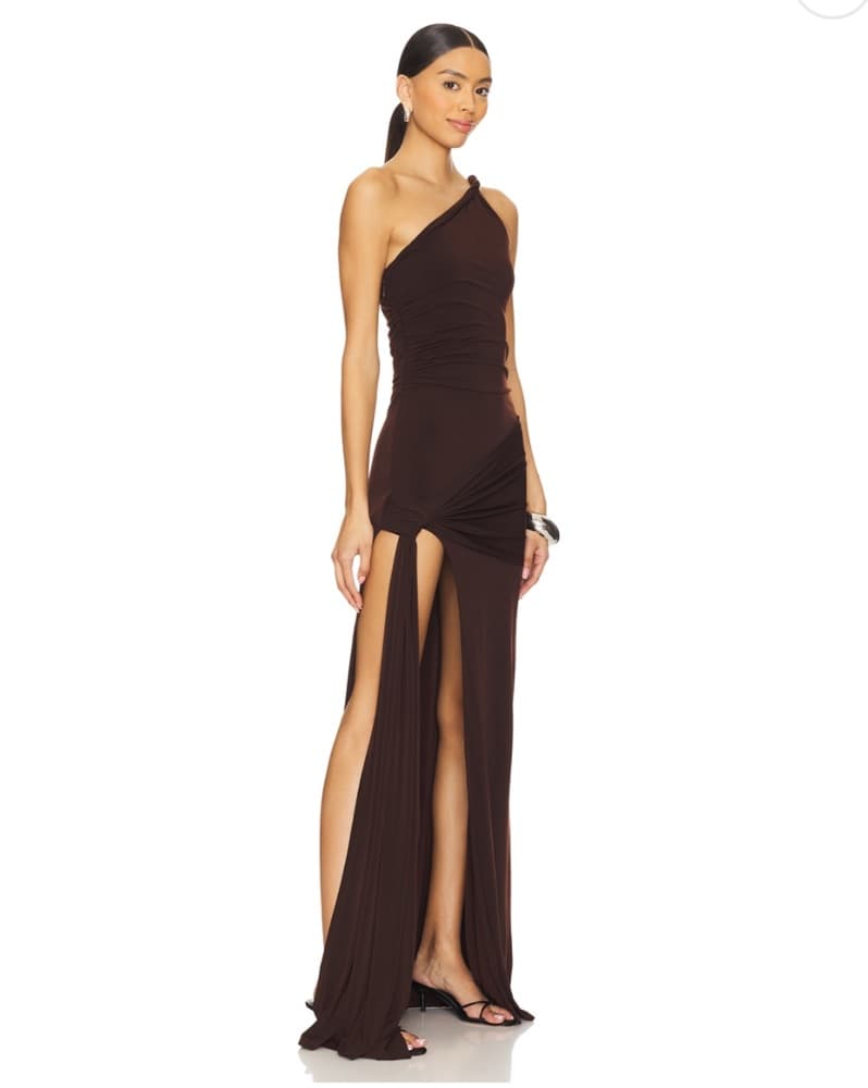 Lovers & Friends Sabrina Gown Espresso - Image 2