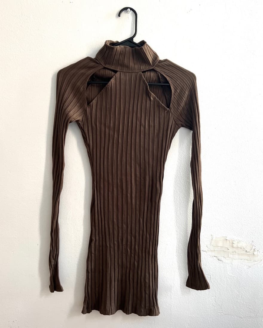 H:ours brown dress - Image 2