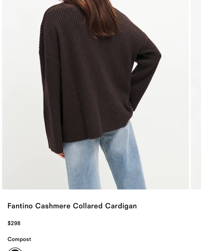 Luxurious Cashmere Collared Cardigan - Image 2