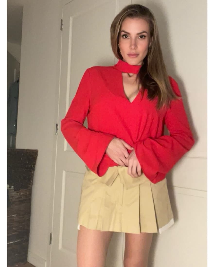 Backless Red Holiday Party Top - Image 1