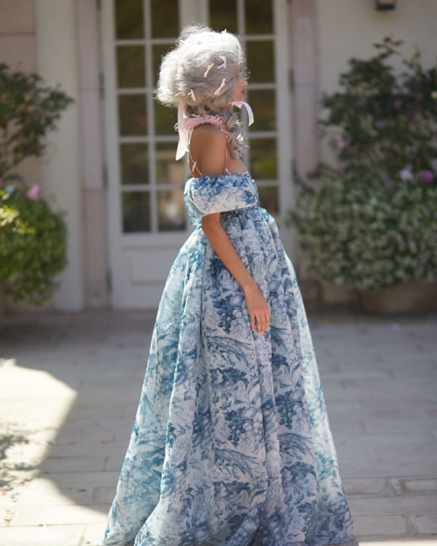Selkie Louie Toile Puff Gown - Image 3