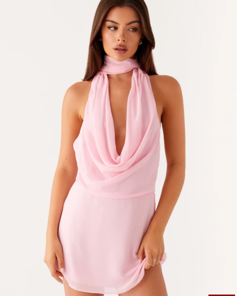 Peppermayo Backless Dress Pink - Image 1