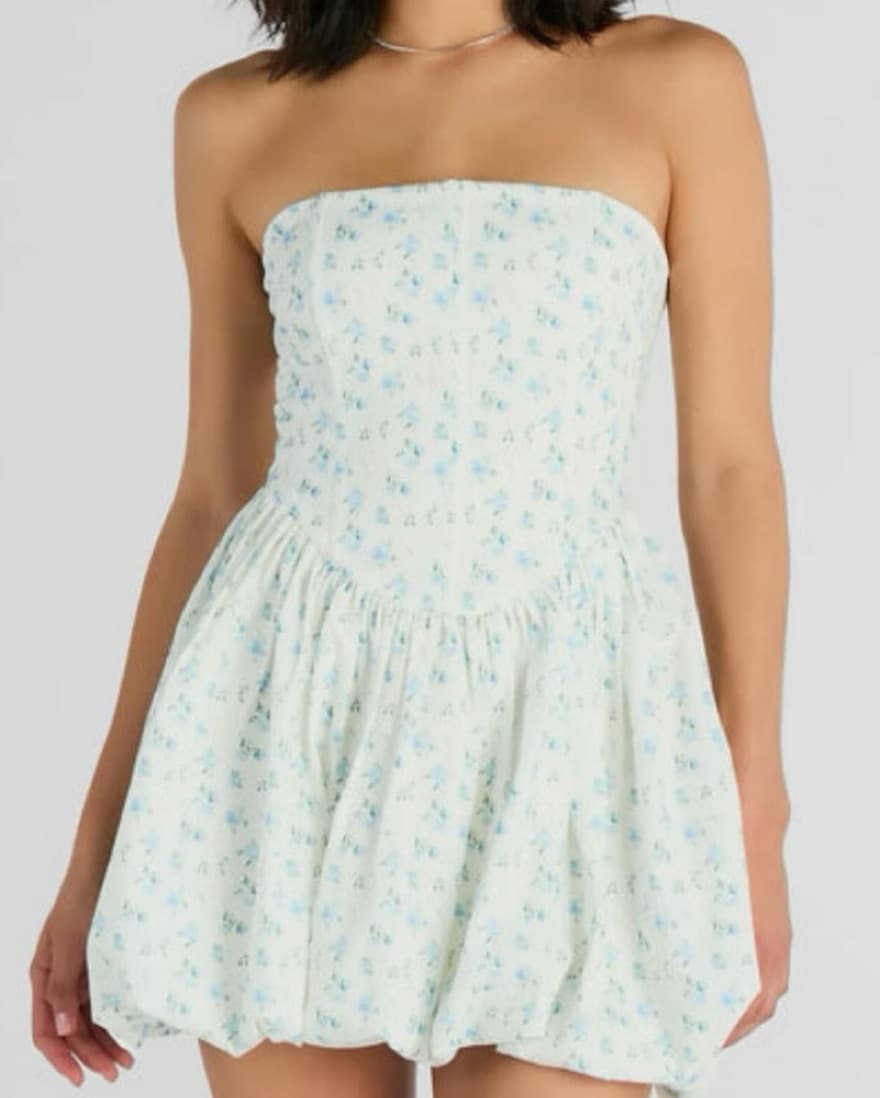 American Threads Floral Bubble Dress - Image 1