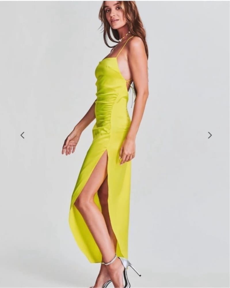SER.O.YA Womens Celino Silk Dress - Neon - Image 4