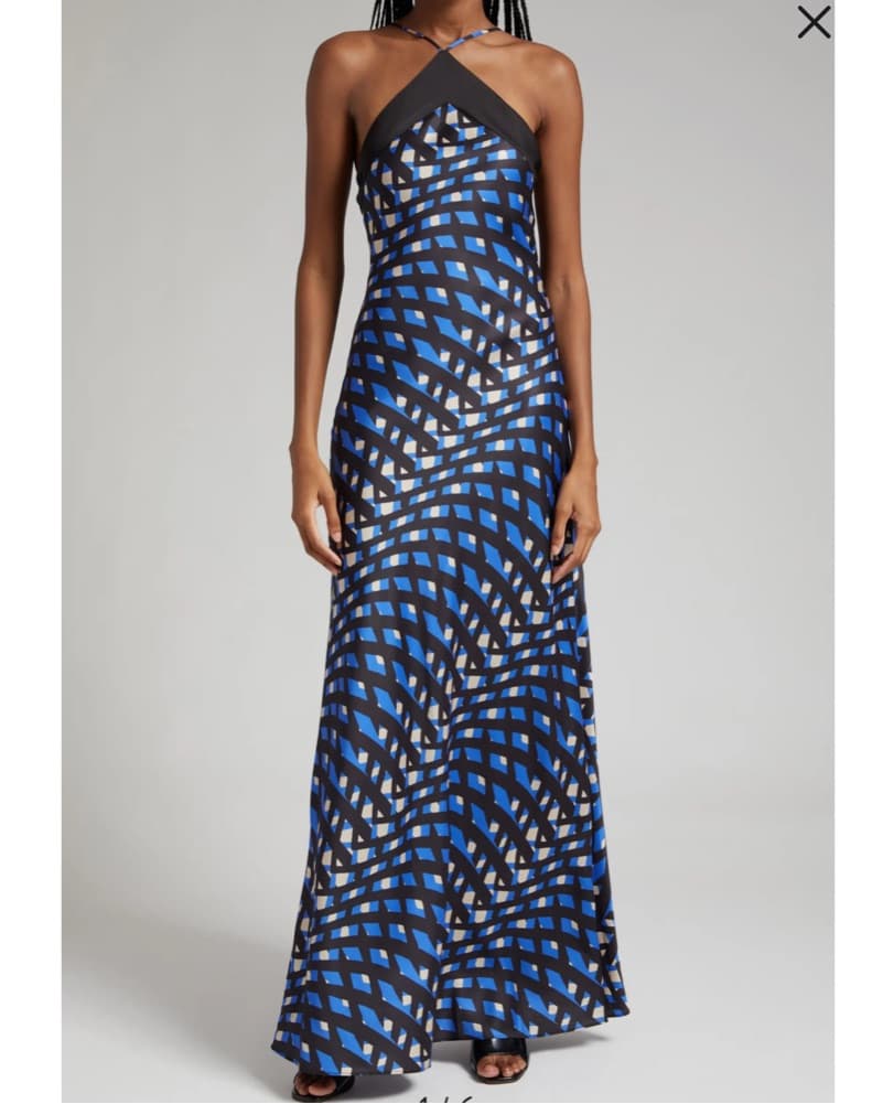 STAUD Cubism Print Maxi Dress - Image 3