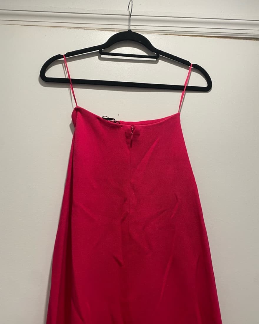 Zara fuschia Strapless Dress  - Image 2
