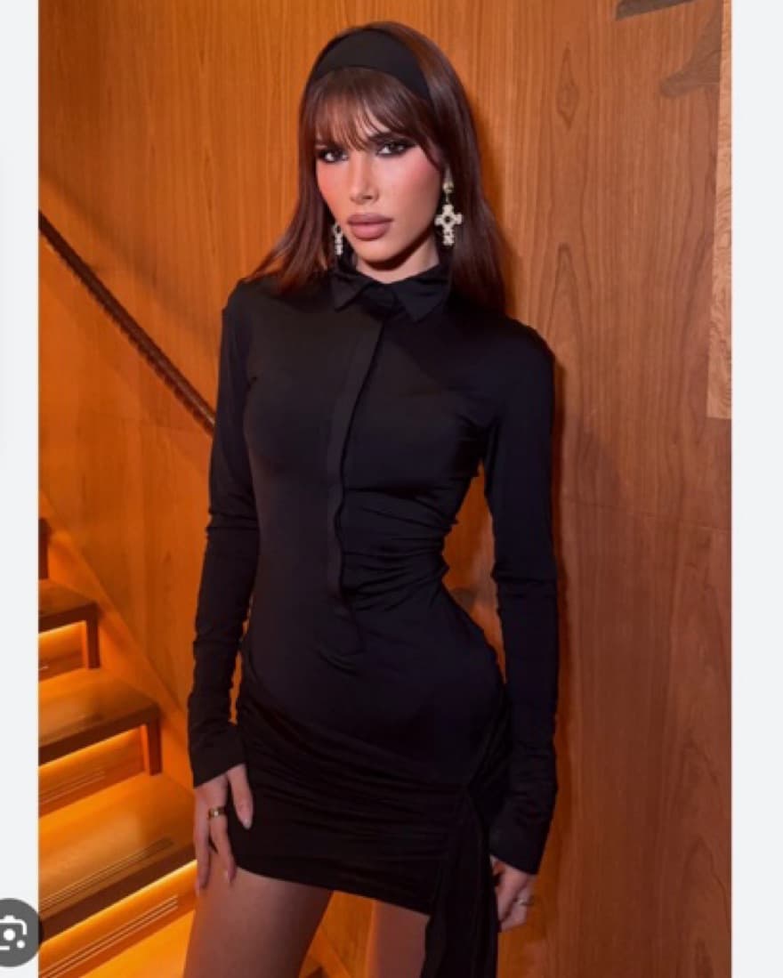 Lioness Soho Mini Dress in Onyx - Image 4