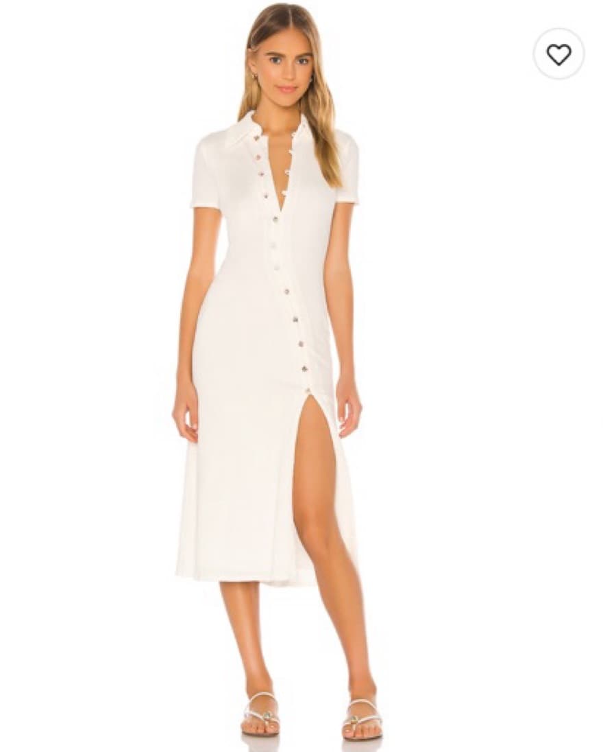 Song Of Style Dress Midi White  - Image 1