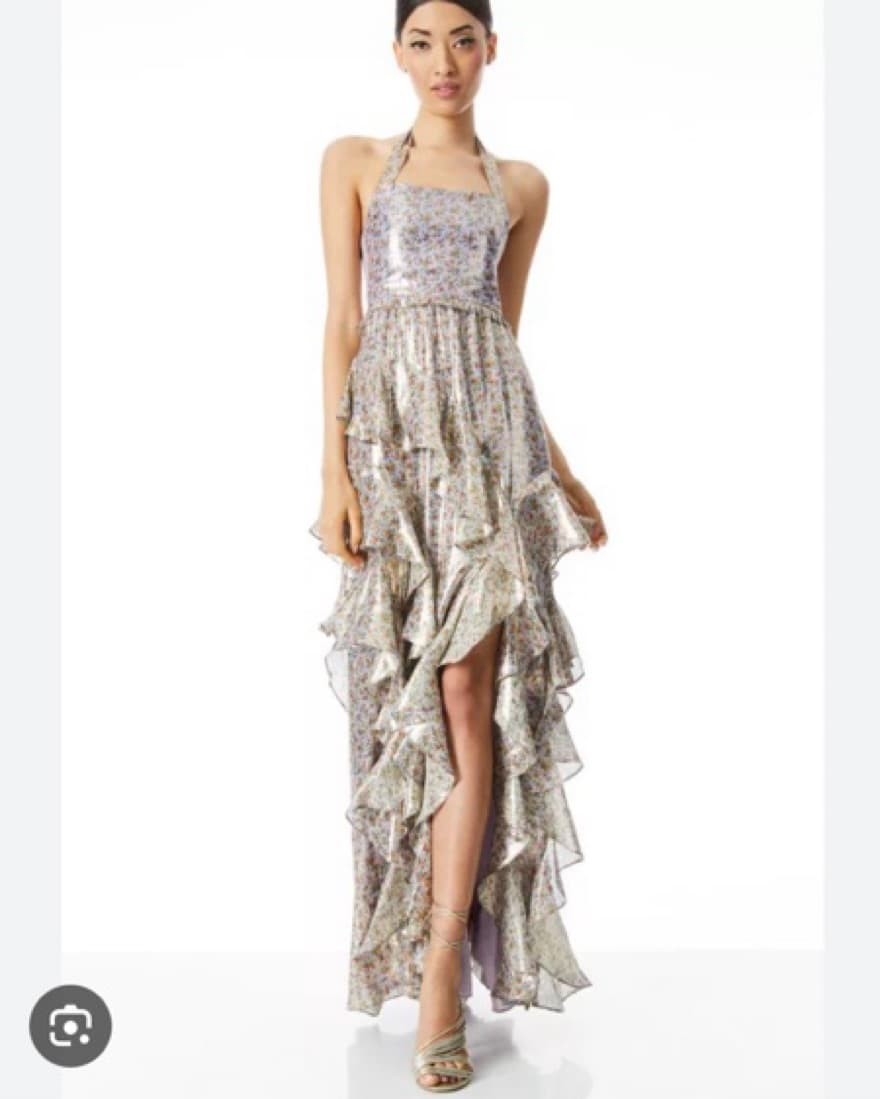 Alice + Olivia Jocelyn Metallic Ruffle - Image 2