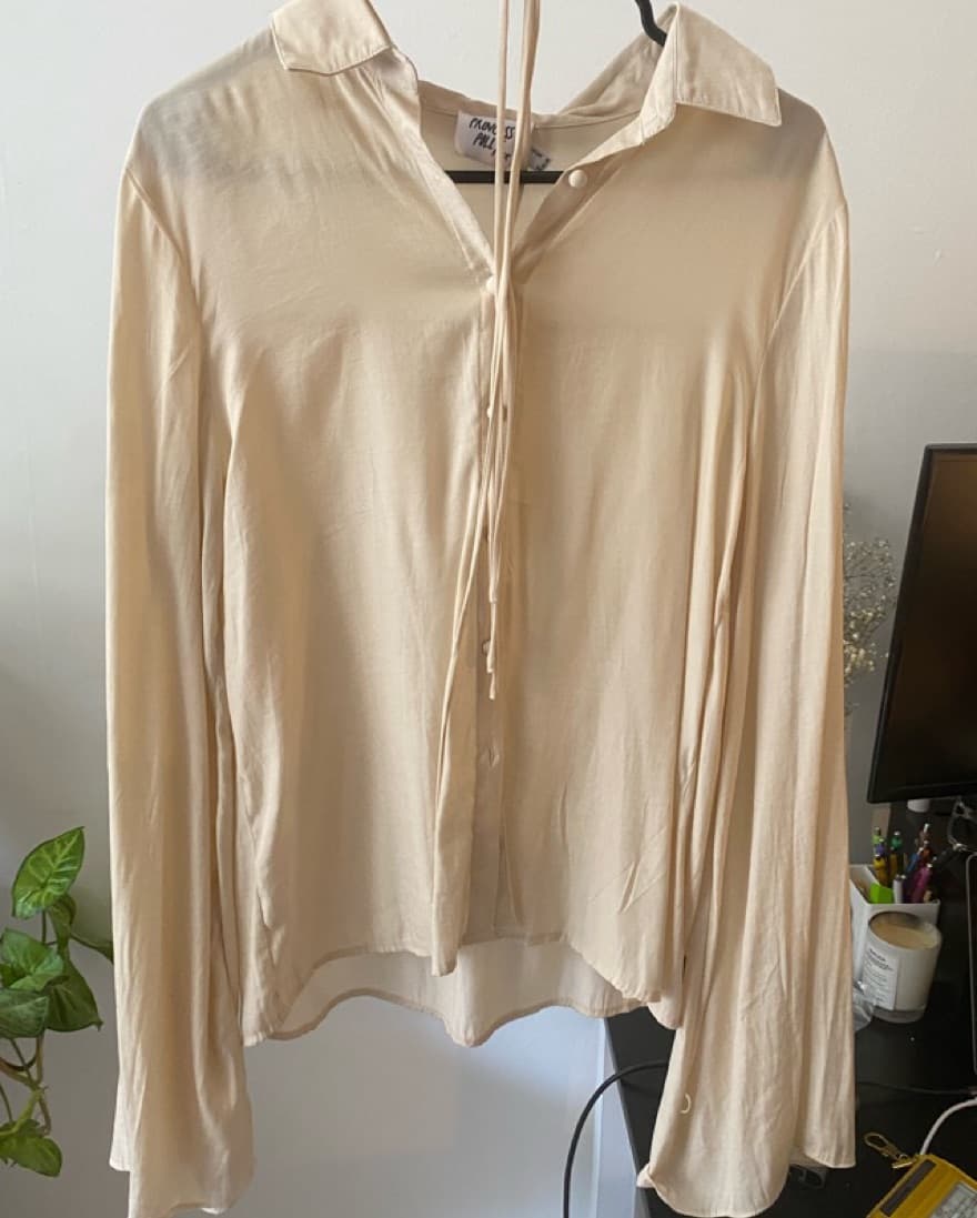 Cream Button Up - Image 6