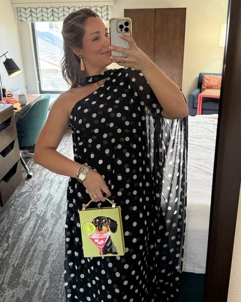 Sash Polka Dot Maxi Dress - Image 2