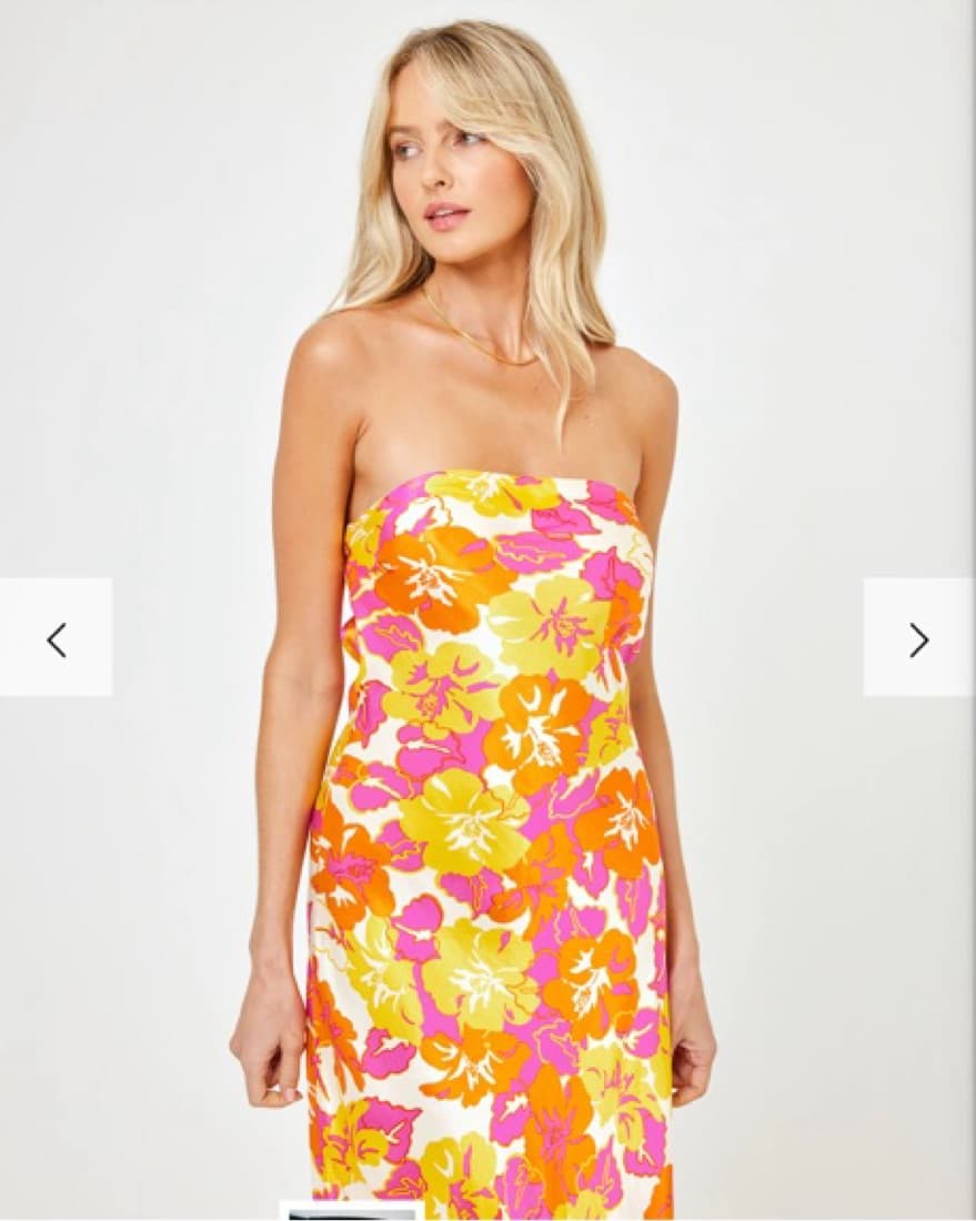 *lspace Floral Silk Dress - Image 4