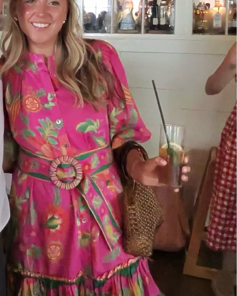 Farm Rio Fruit Garden Tie Belt Dress - Image 3