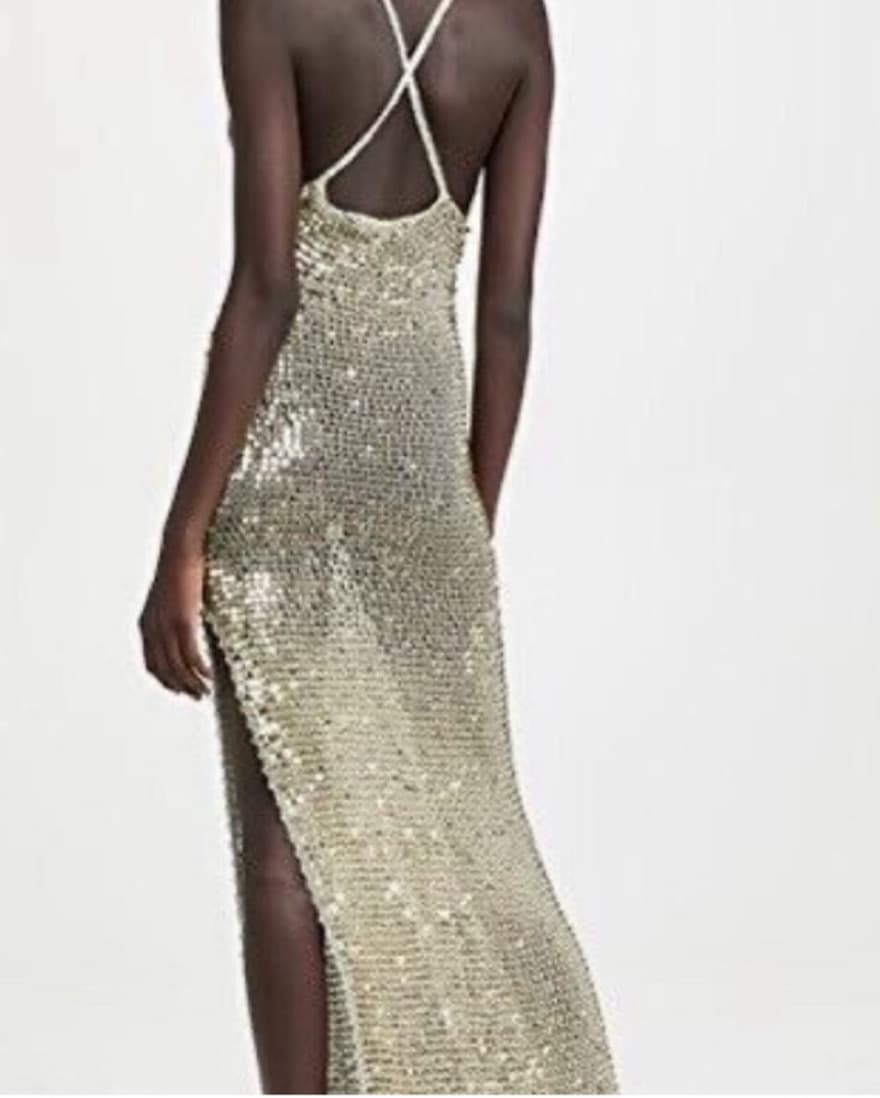 RETROFETE MARIE Sequin Halter Dress - Image 3