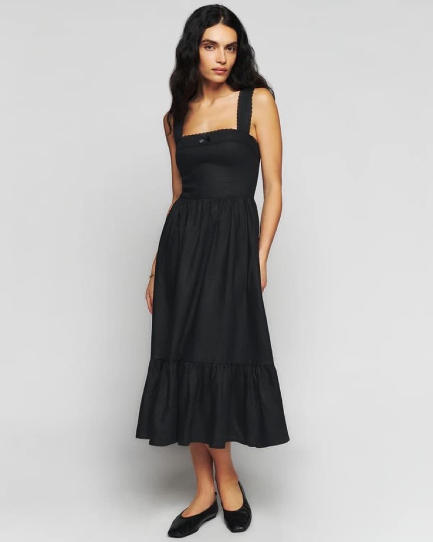 Reformation Rowen Maxi Linen Dress - Image 1