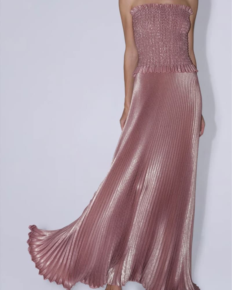 MAYA GOWN - ROSE QUARTZ SHIMMER - Image 3
