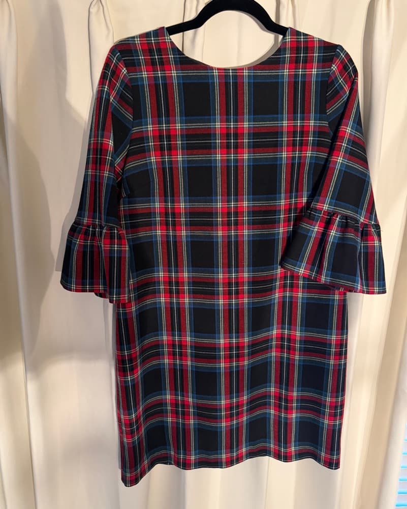 Vibrant Plaid Shift Dress - Image 2