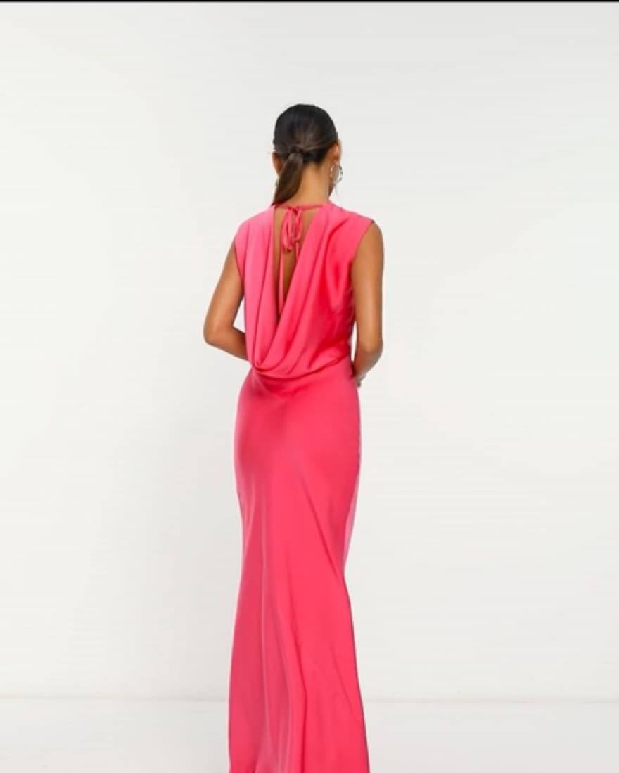 Pink Floor Length Dress - Image 5