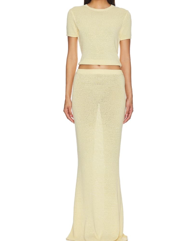 Butter Yellow Knit Set - Image 1