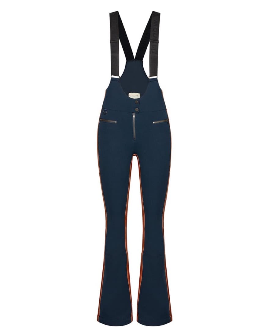 Suspender Ski pants In navy/copper - Image 2