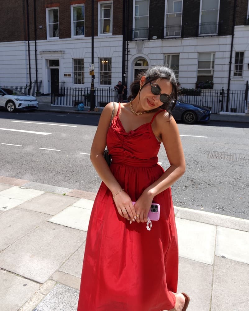 Sea NY Red Midi Dress - Image 3