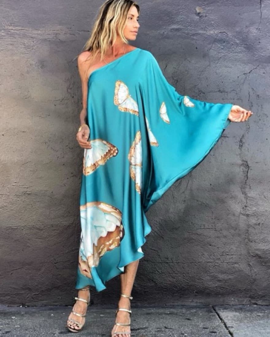Ramona LaRue Renee Butterfly Kaftan O/S - Image 1