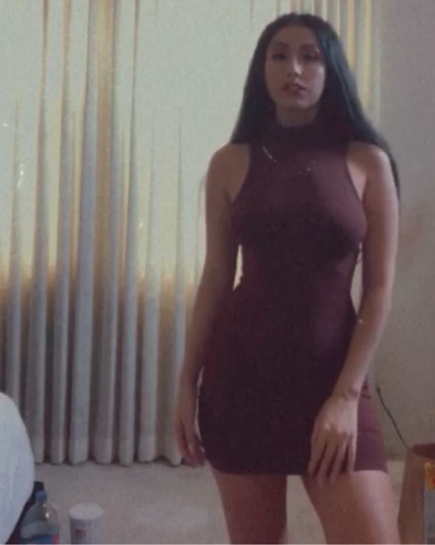 Brown Sleevles Mini Dress - Image 1