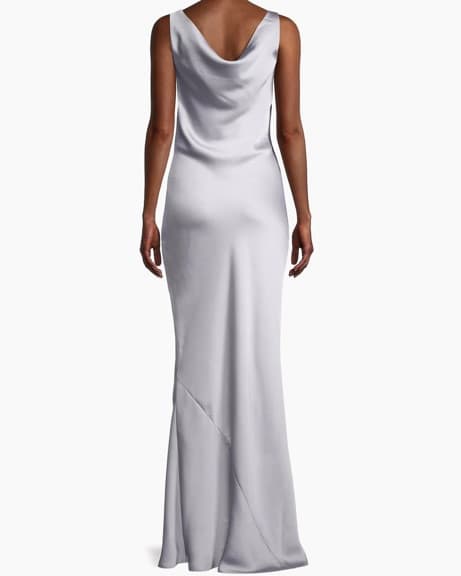 Norma Kamali  Maria Satin Gown - Image 4