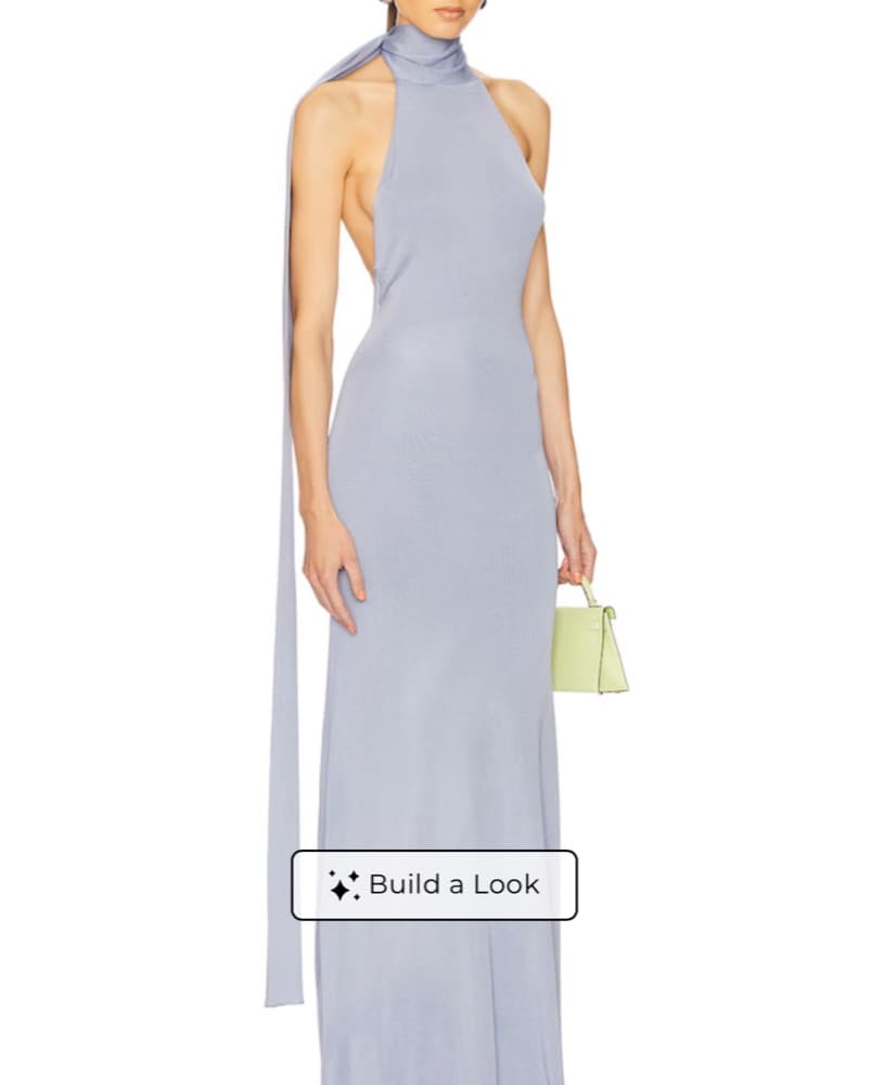 Helsa Novie Maxi Knit Dress in Sky Blue - Image 2