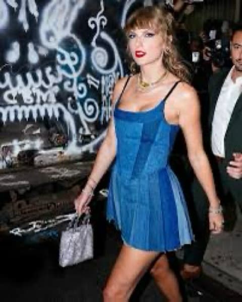 EB Denim Mini Blue Jean Dress  - Image 3