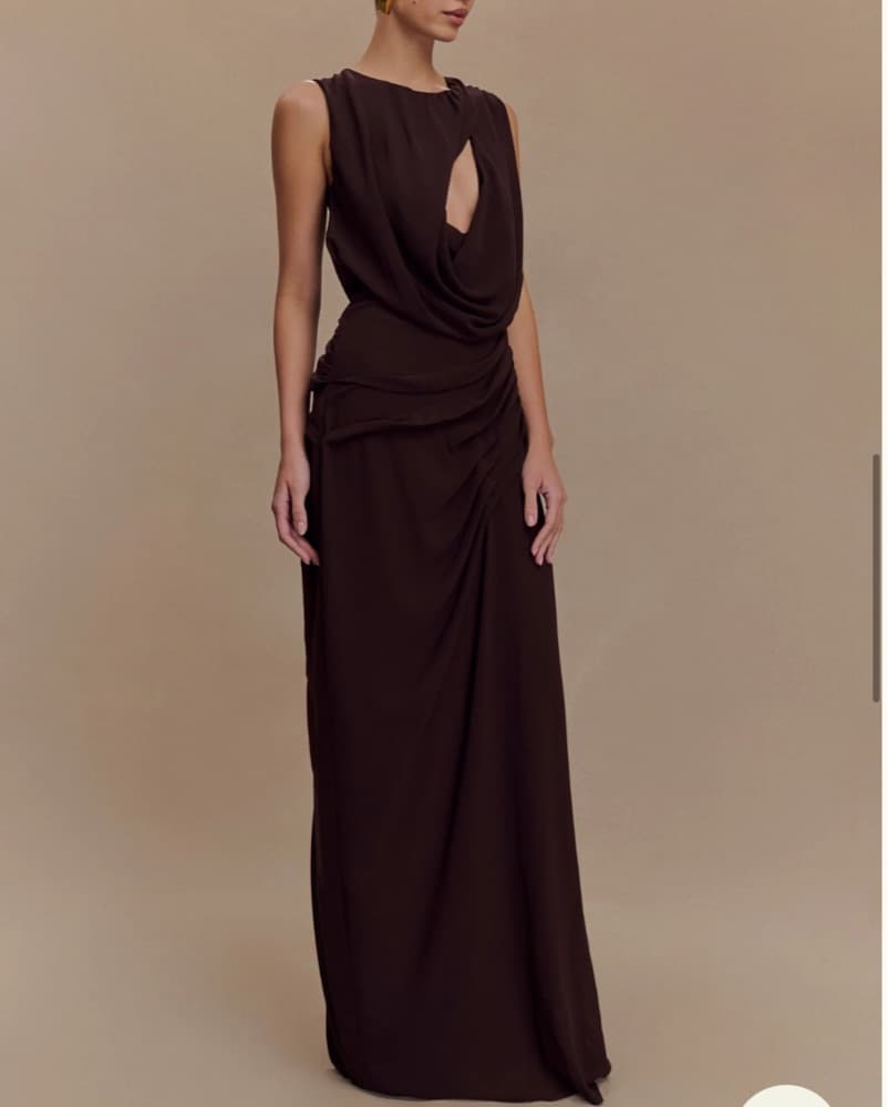 Meshki Brown Gown - Image 4