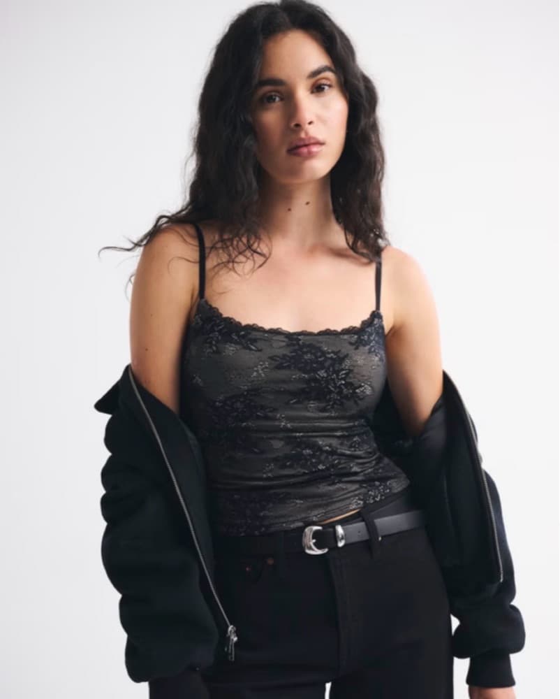 Black Lace Cami - Image 1