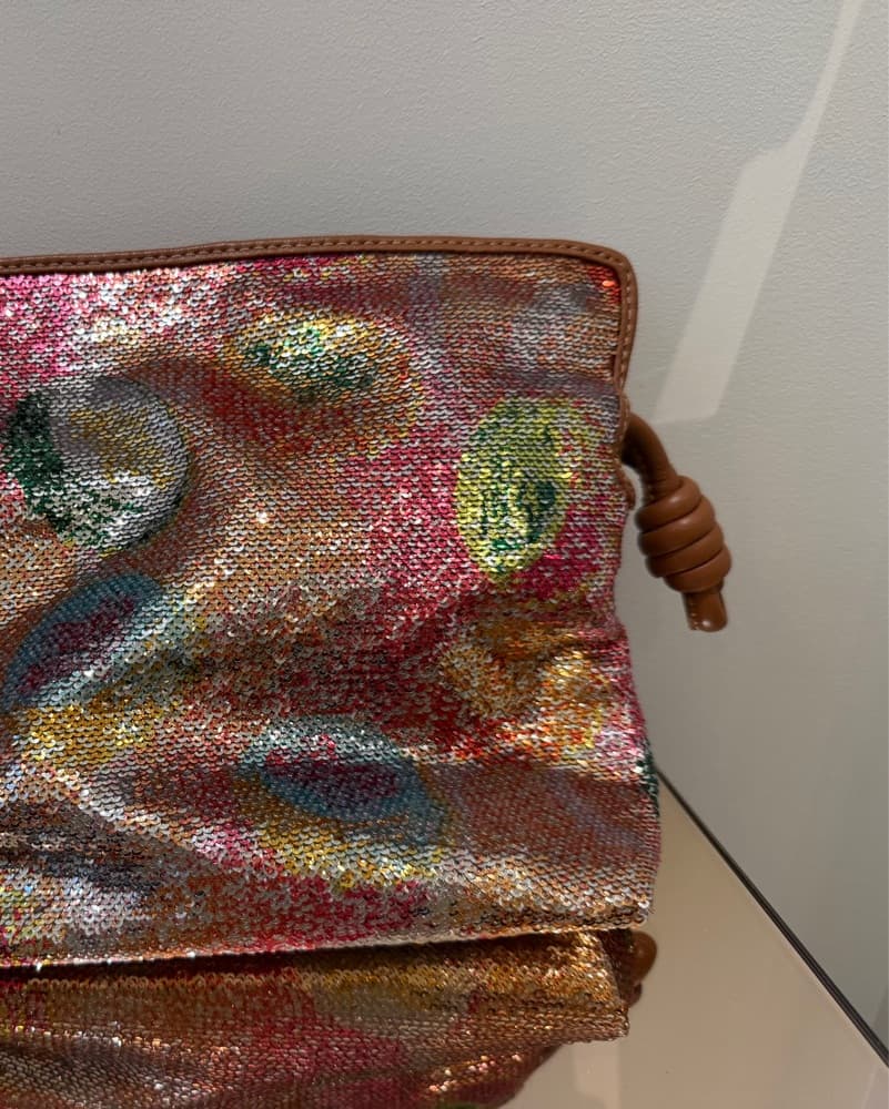 Vibrant Sequin and Beaded Crossbody Bag - Image 2