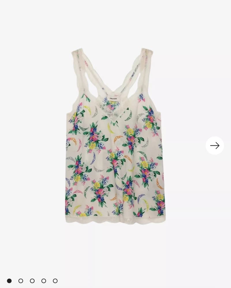 ZADIG&VOLTAIRE Floral Lace Cami Top - Image 2
