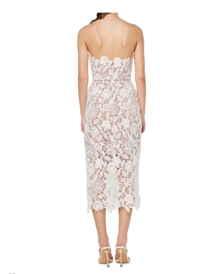 Elliat White Times Floral Crochet Dress - Image 2
