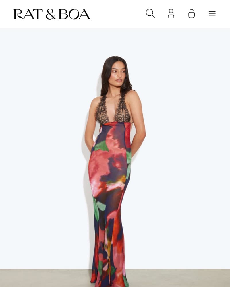 Rat and Boa Paola Floral Slip Dress - Image 2