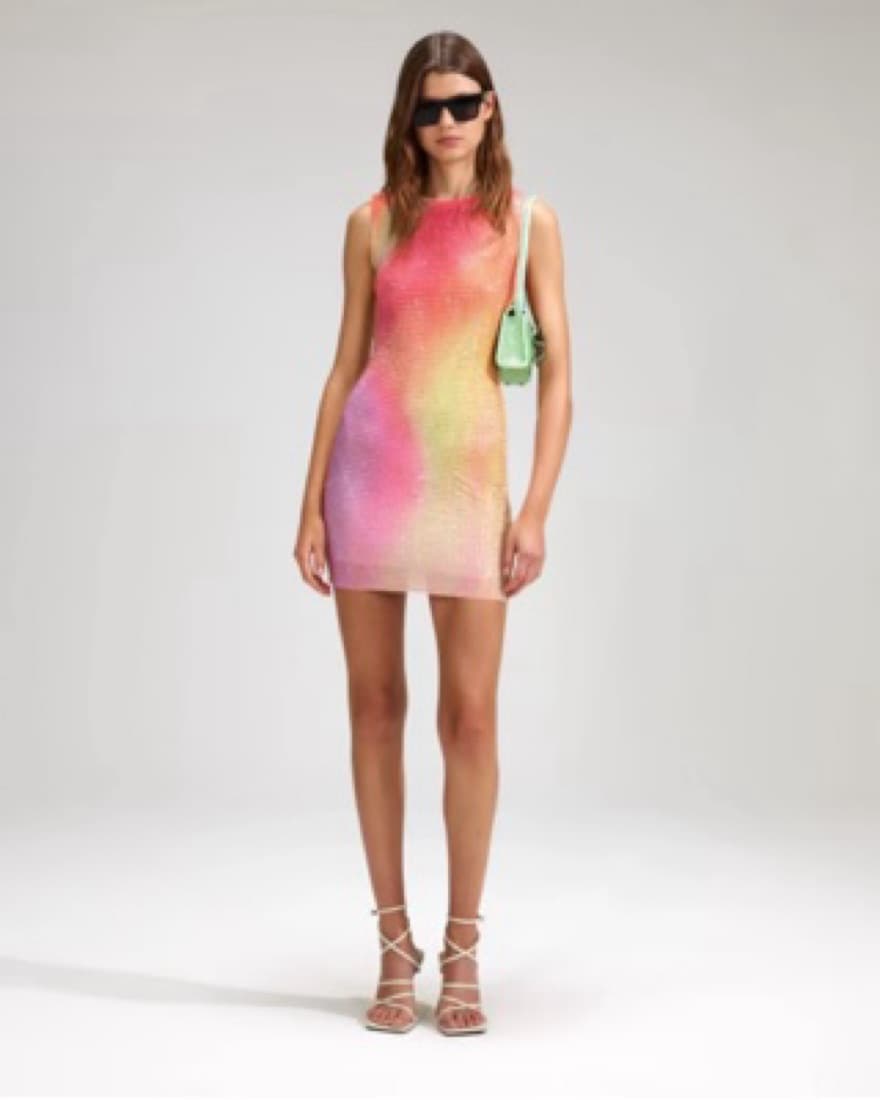 Self Portrait Rainbow Midi Dress - Image 3