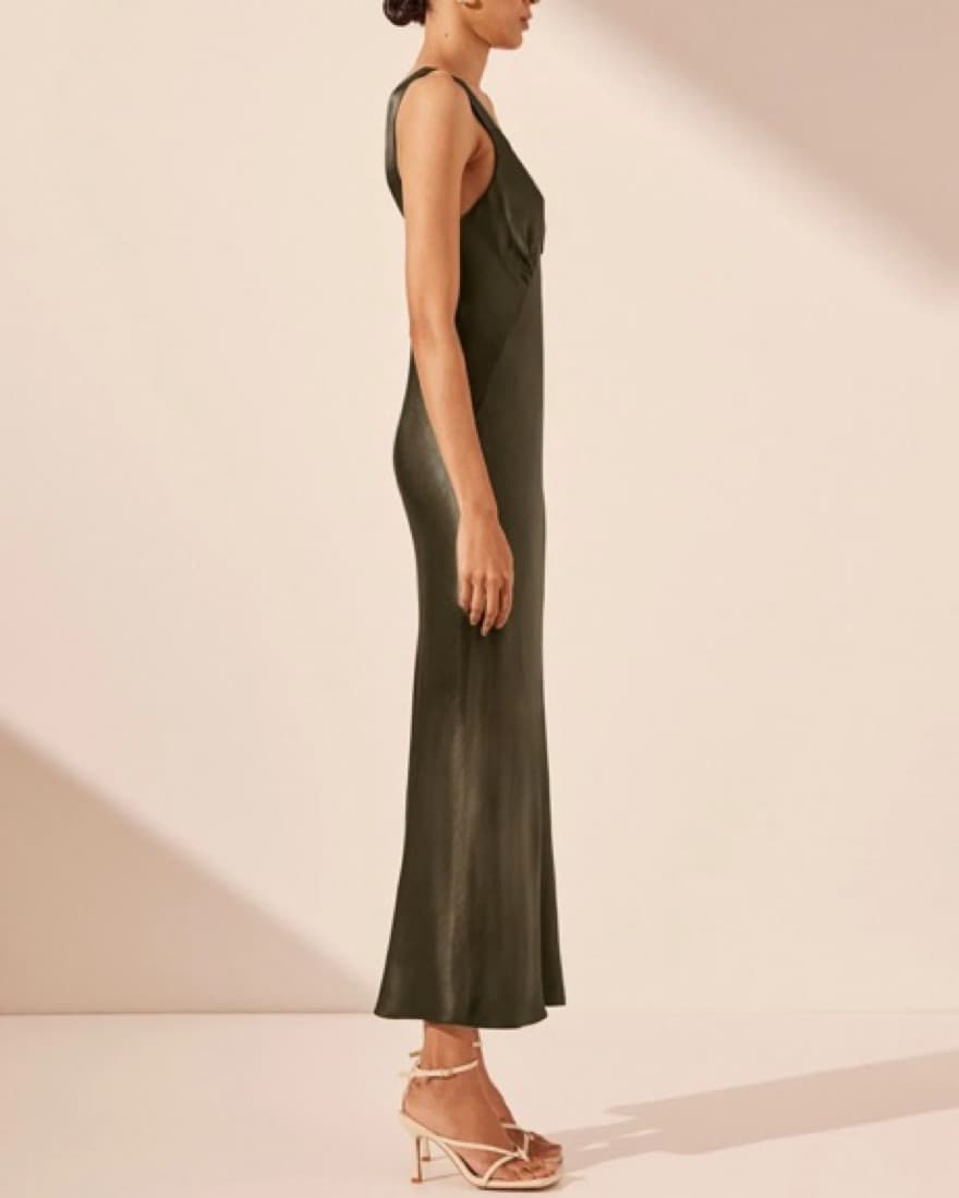 Shona Joy La Lune Plunged Midi Dress - Image 1
