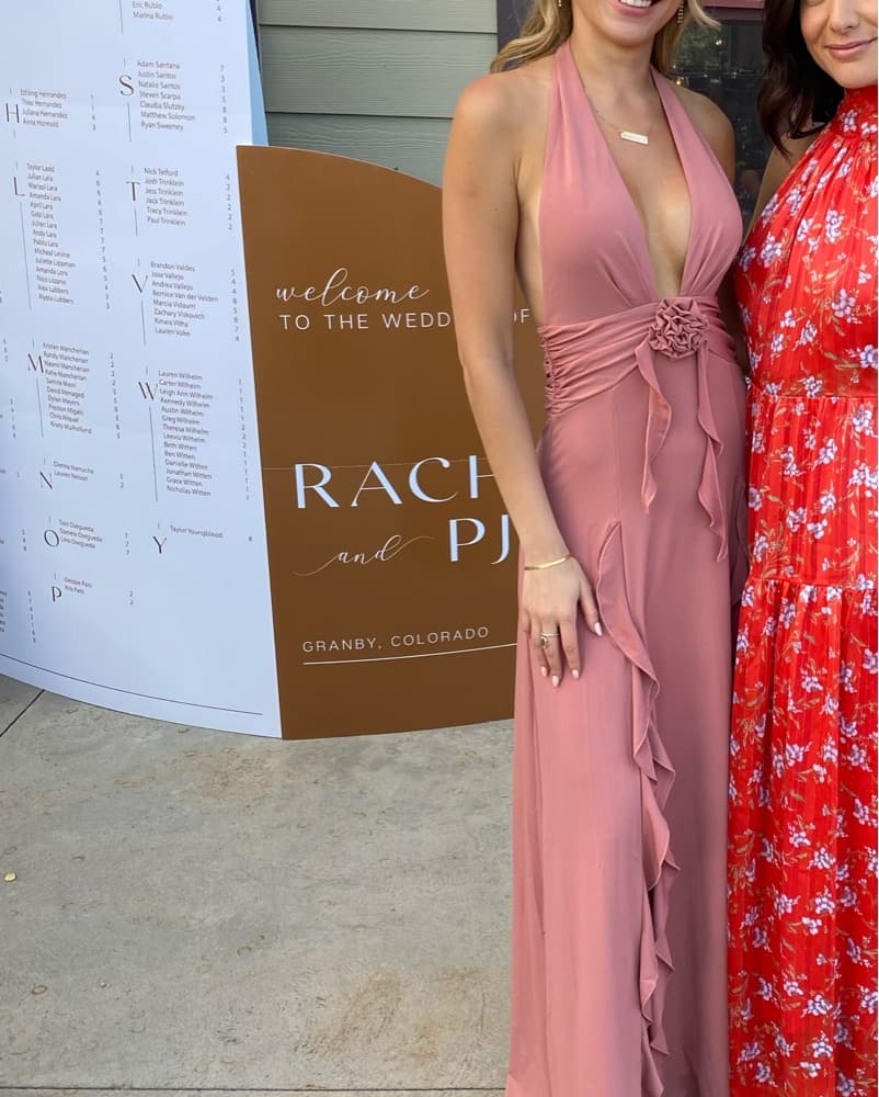 Weworewhat Pink Maxi Gown  - Image 3