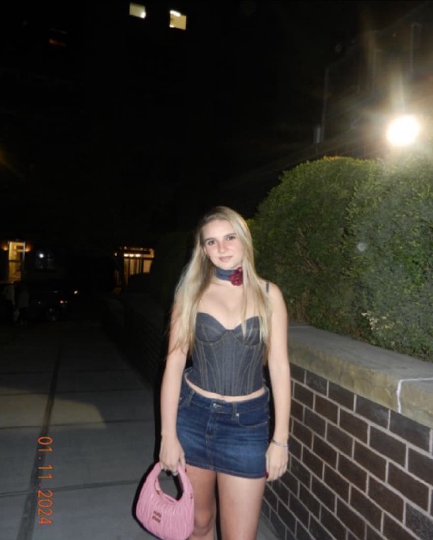Danielle Guizio Belted Denim Mini Skirt  - Image 4