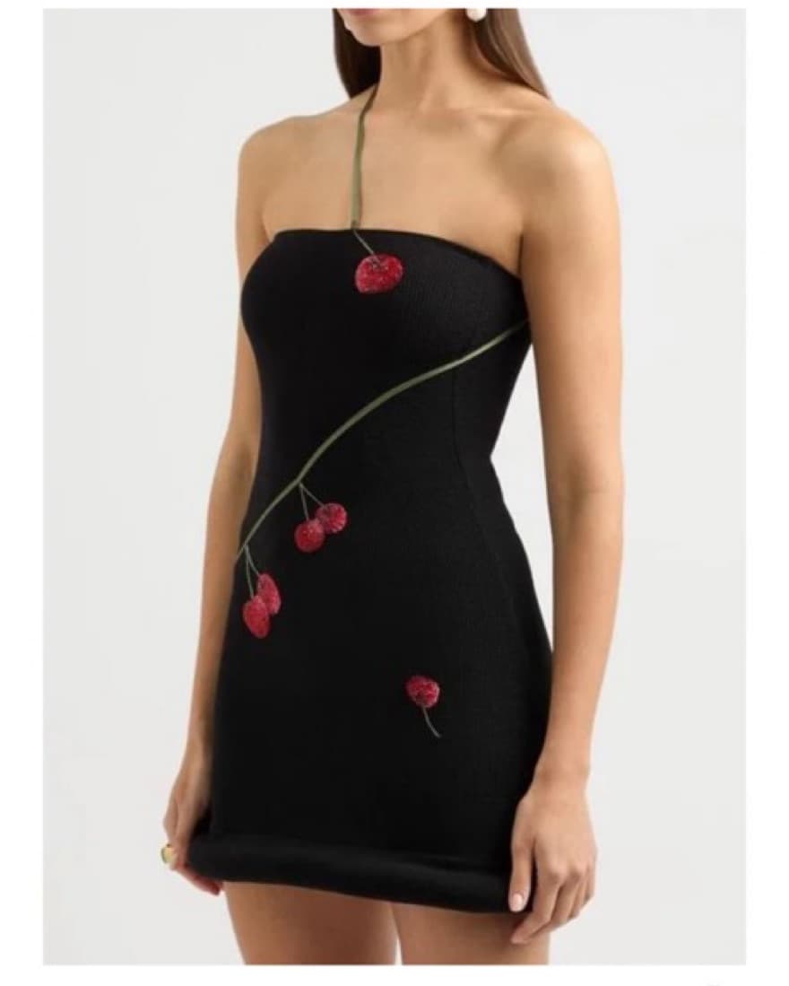 Leslie Amon Black Cherry Mini Dress - Image 5