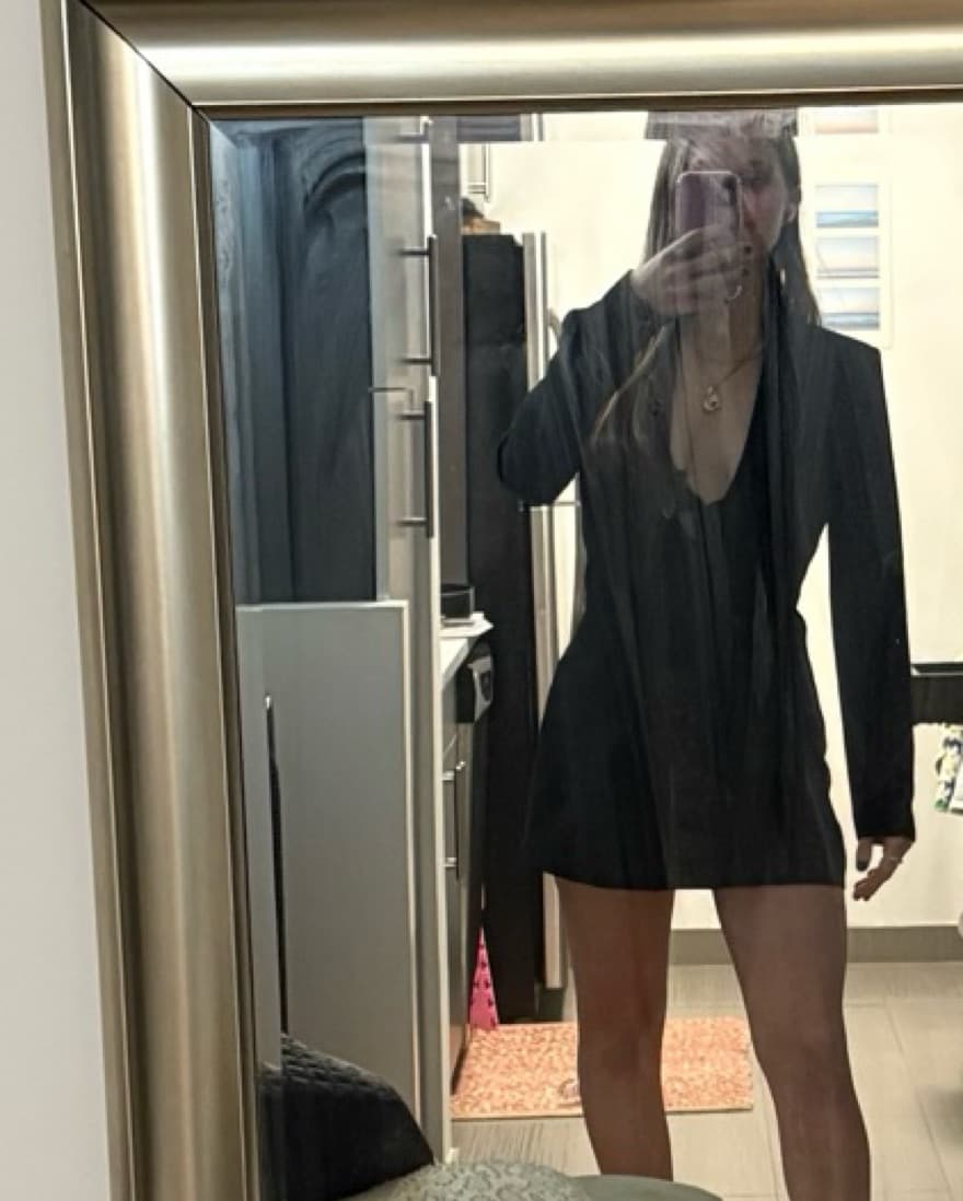 Good American Black Blazer Minidress - Image 5
