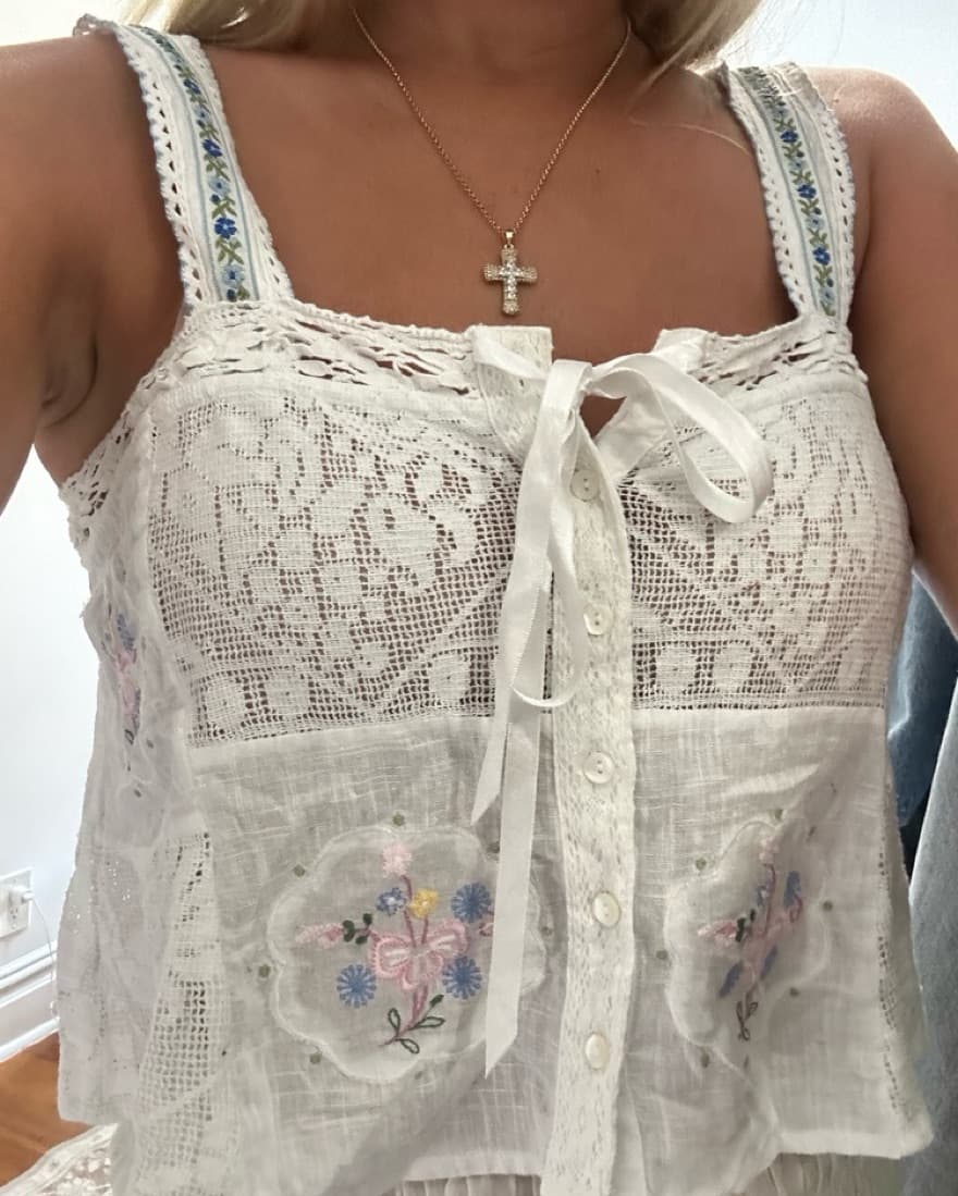 LoveShackFancy Sobia Tank - Image 2