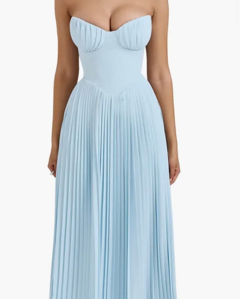 HouseOfCB Marcella Strapless Pleated  - Image 1