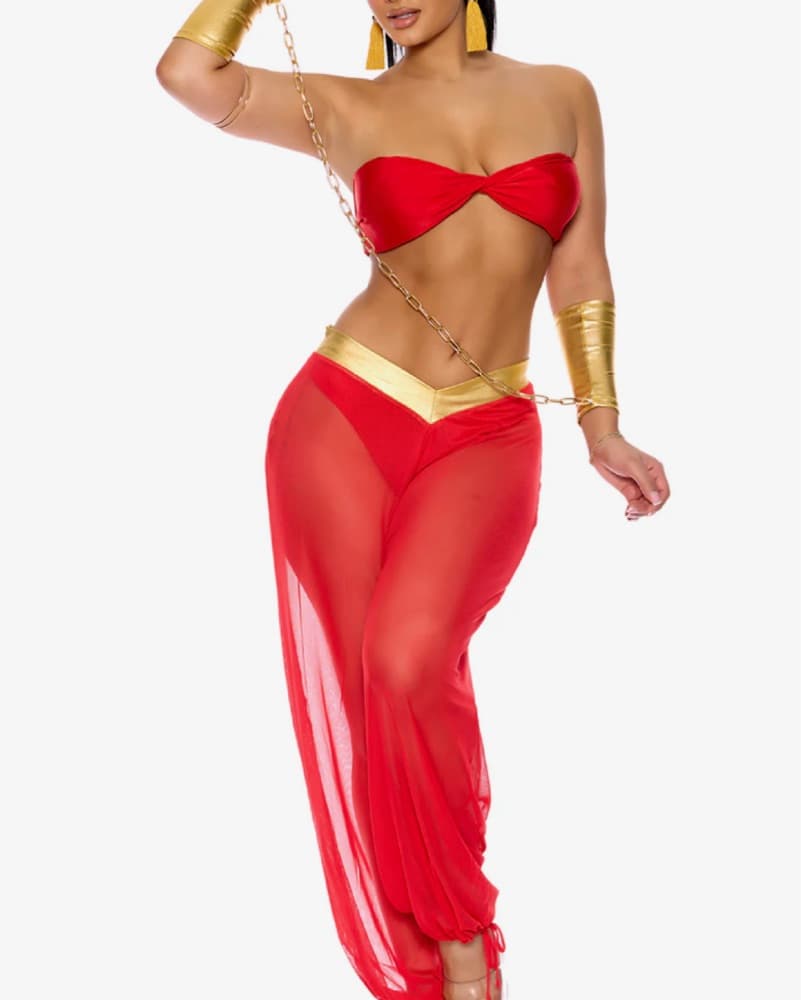 Red Princess Jasmine Costume - Image 1