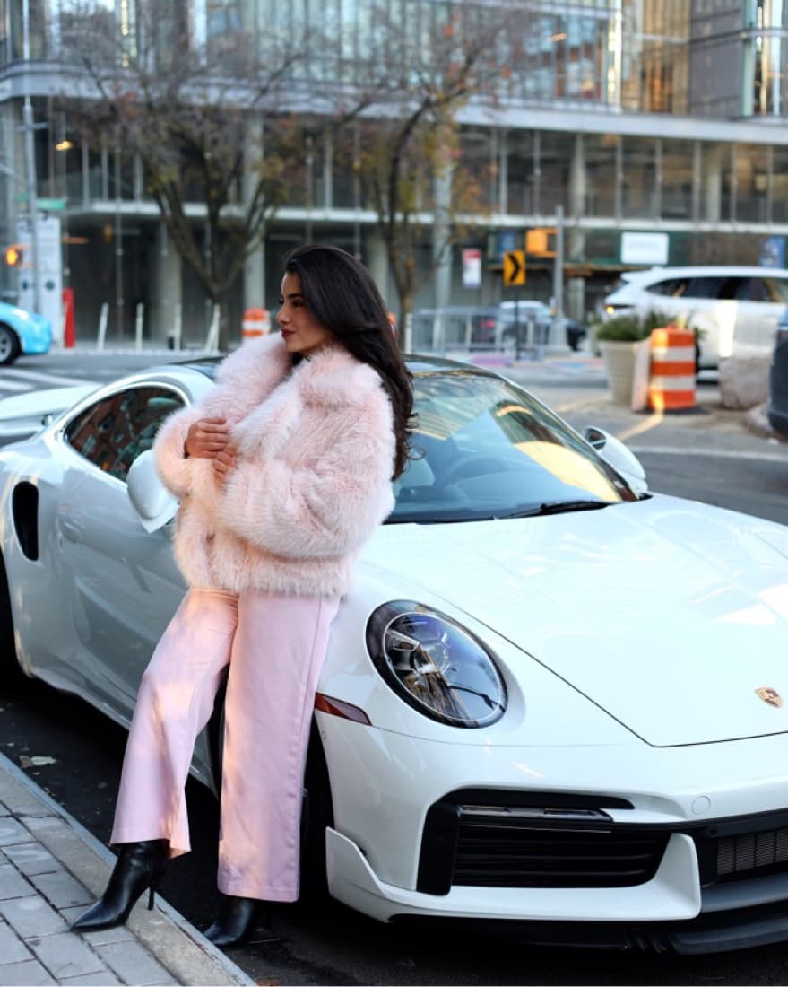 Faux Fur Pink Jacket  - Image 3